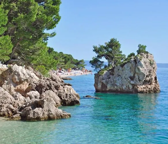 In With A Sea View, Terrace, Air Conditioning, Wifi 201-4 Appartement Brela